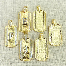 Gold Plated Cubic Zirconia Initial Pendants