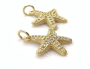 Starfish Gold Plated Charm