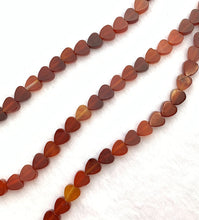 Carnelian Heart Bead Strand Sku#M2832