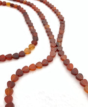 Carnelian Heart Bead Strand Sku#M2832