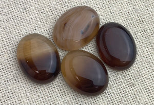 Brown Banded Agate Oval Cabochon