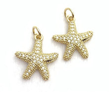 Starfish Gold Plated Charm