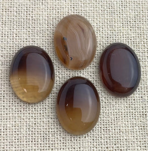 Brown Banded Agate Oval Cabochon