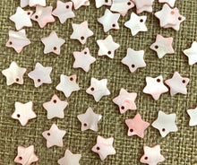 Pink Mother Of Pearl Star Charms