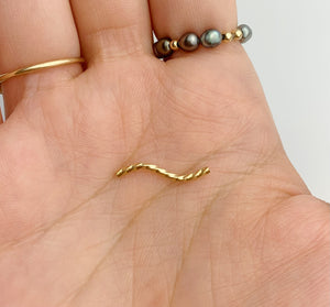 14k Gold Filled Twisted Square S Tube