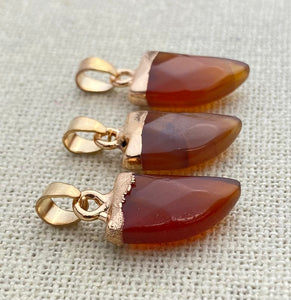 Agate Gold Plated Pendant