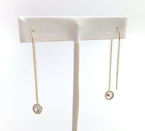 U-Threader Cubic Zirconia Earrings